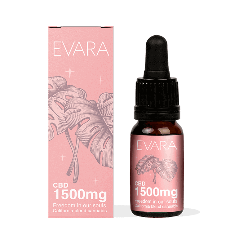 Evara CBD aliejus 1500mg Evara CBD aliejus 1500mg