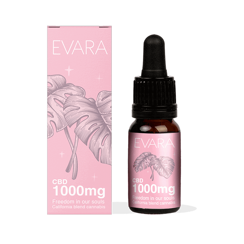 Evara CBD aliejus 1000mg Evara CBD aliejus 1000mg