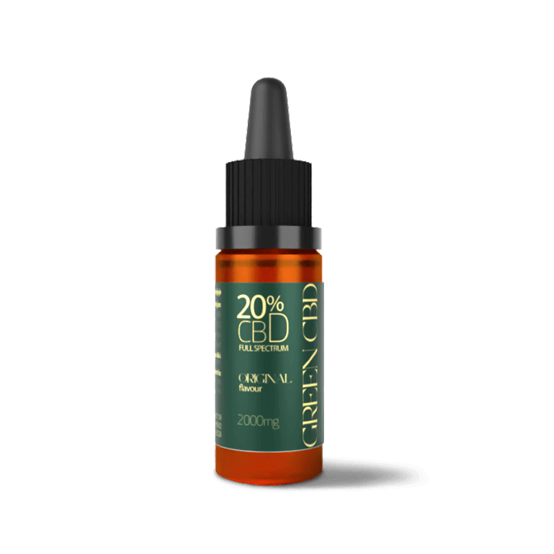 Pilno spektro kanapių aliejus GREEN CBD 20% Pilno spektro kanapių aliejus GREEN CBD 20%