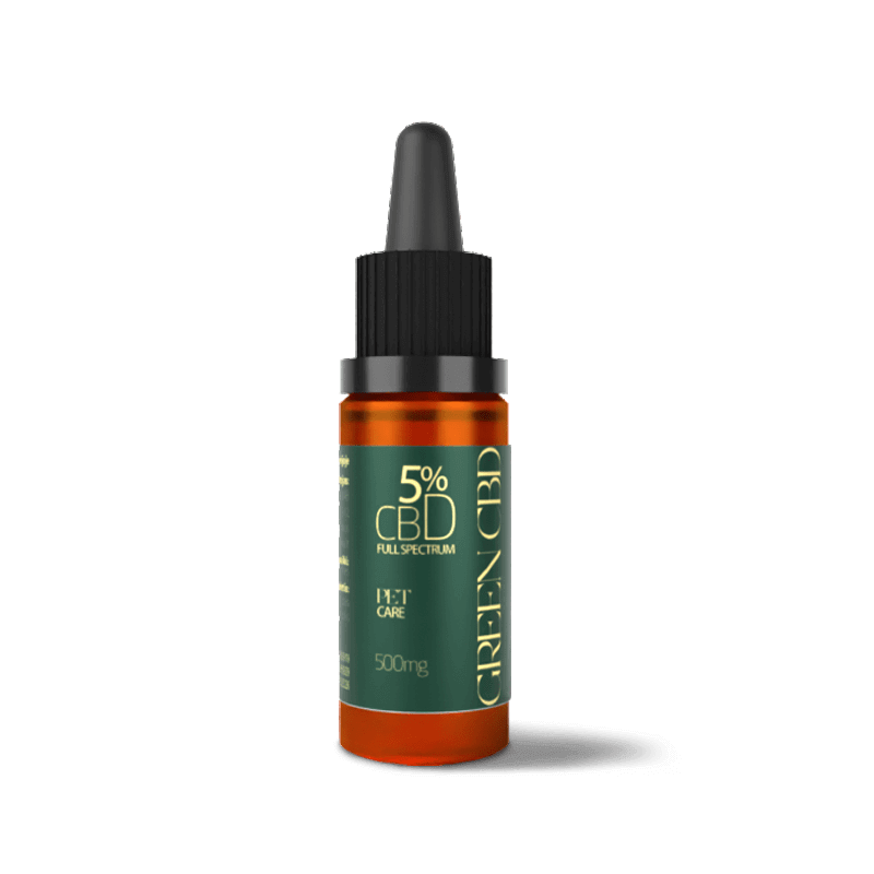 Pilno spektro kanapių aliejus augintiniams GREEN CBD PET 5% Pilno spektro kanapių aliejus augintiniams GREEN CBD PET 5%