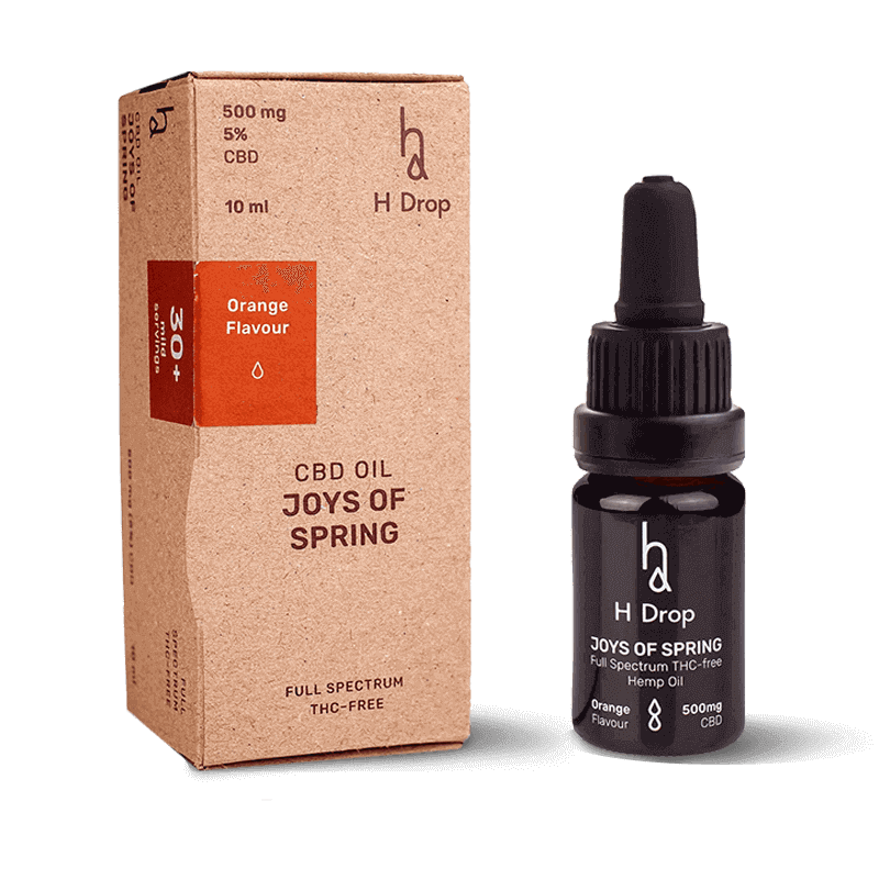H DROP Pilno Spektro CBD Aliejus 5% Joys of Spring (Apelsinų sk.) H DROP Pilno Spektro CBD Aliejus 5% Joys of Spring (Apelsinų sk.)