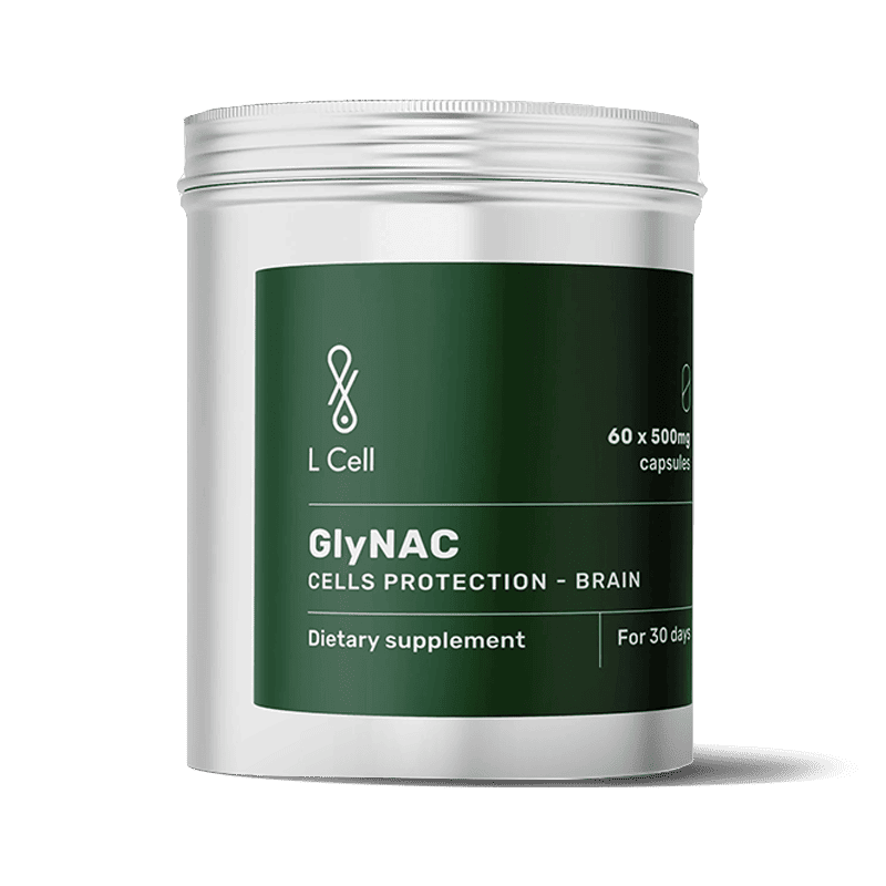 L Cell GlyNAC (500mg kapsulės, 60vnt.) L Cell GlyNAC (500mg kapsulės, 60vnt.)