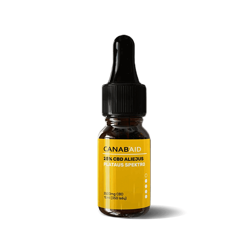CANABAID Plataus Spektro CBD Kanapių Aliejus 2500mg CANABAID Plataus Spektro CBD Kanapių Aliejus 2500mg