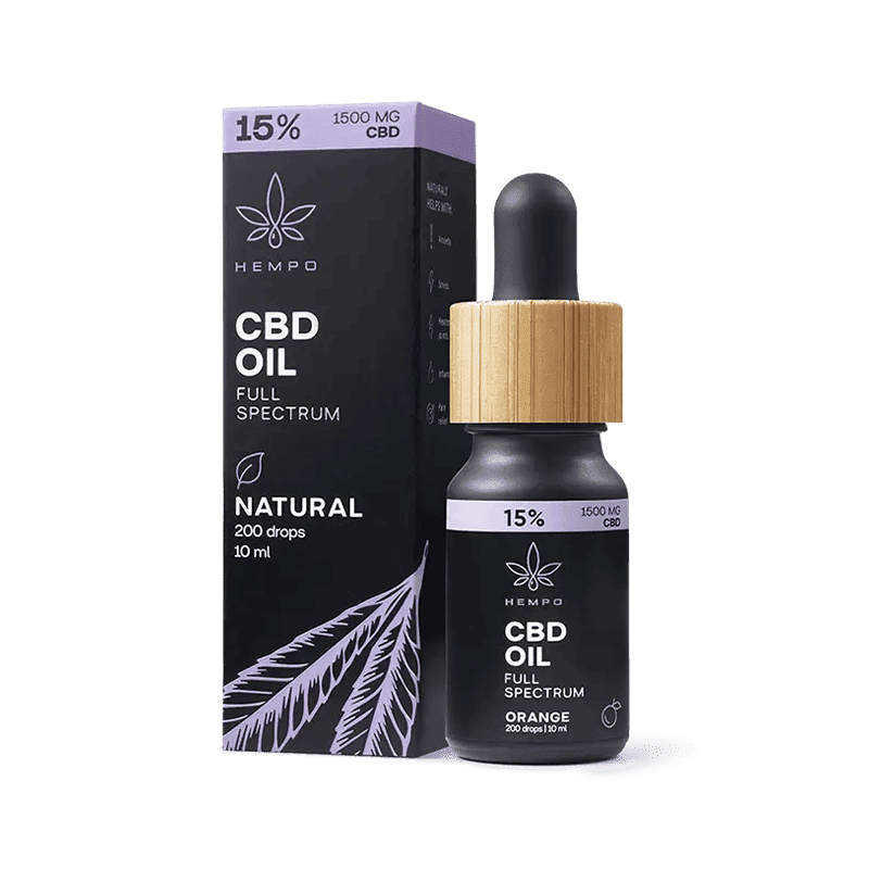 HEMPO Pilno spektro CBD kanapių aliejus 15% HEMPO Pilno spektro CBD kanapių aliejus 15%