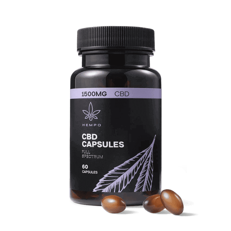 HEMPO pilno spektro CBD aliejaus kapsulės 1500 mg HEMPO pilno spektro CBD aliejaus kapsulės 1500 mg
