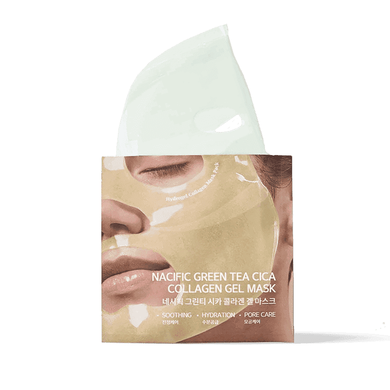NACIFIC Green Tea Cica Collagen Gel Mask kolageno gelinė kaukė su žaliosios arbatos ir azijinės centelės kompleksu NACIFIC Green Tea Cica Collagen Gel Mask kolageno gelinė kaukė su žaliosios arbatos ir azijinės centelės kompleksu