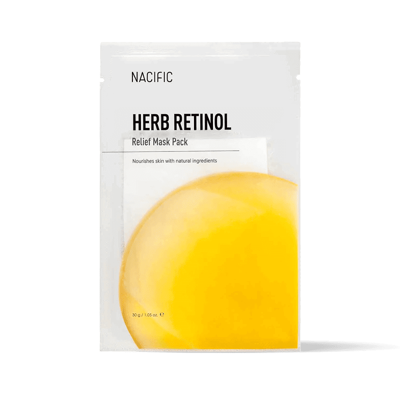 NACIFIC Herb Retinol Relief Mask Pack lakštinė veido kaukė su retinoliu NACIFIC Herb Retinol Relief Mask Pack lakštinė veido kaukė su retinoliu