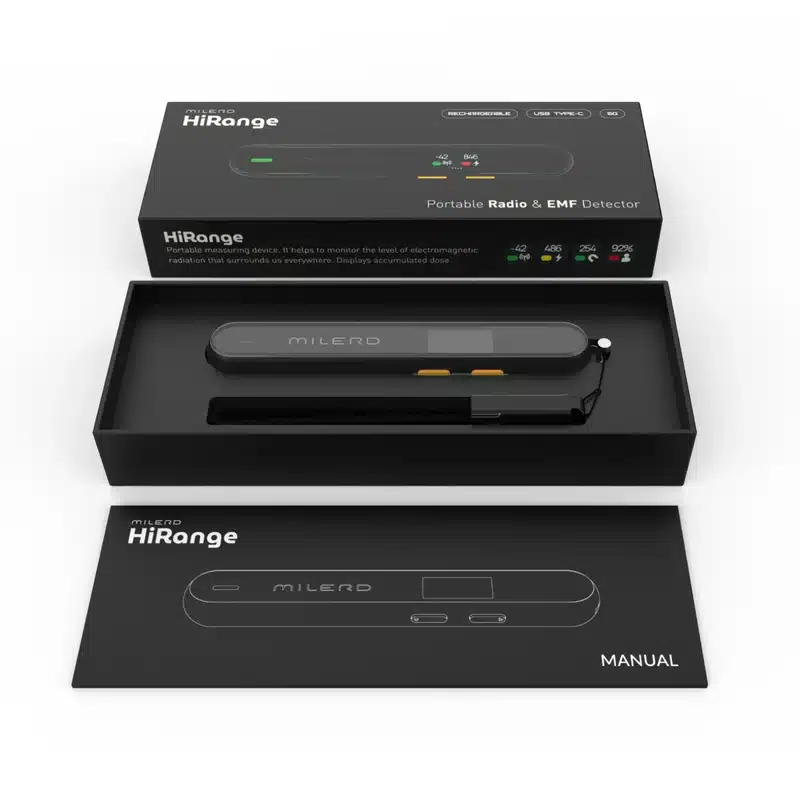 Milerd HiRange Išmanus elektromagnetinės taršos matuoklis Milerd HiRange Išmanus elektromagnetinės taršos matuoklis