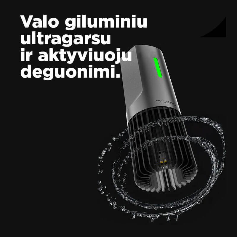 Milerd Detoxer Išmanus prietaisas maisto plovimui nuo pesticidų ir chemikalų Milerd Detoxer Išmanus prietaisas maisto plovimui nuo pesticidų ir chemikalų