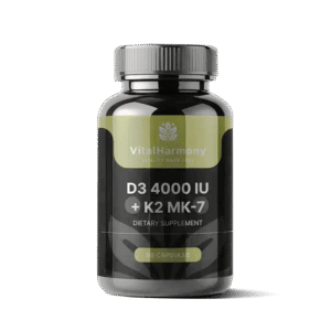 VitalHarmony D3 4000 + K2 vitaminas